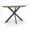 Ellipse Console Table Fumed Oak Dimensions
