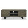 Ellipse 2 Door Tv/Entertainment Unit Fumed Oak Whiteout