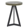 Ellipse Side/Lamp Table Fumed Oak Whiteout
