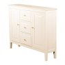 Carson 2 Door + 3 Drawer Slim Sideboard Cream