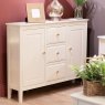 Carson 2 Door + 3 Drawer Slim Sideboard Cream Lifestyle