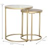 Andrea Nest Of Tables (Set of 2) Gold Dimensions