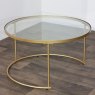 Andrea Coffee Tables (Set of 2) Gold Large Table