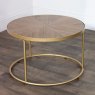 Andrea Coffee Tables (Set of 2) Gold Small Table