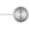 Eclipse Stainless Steel Chefs Pan 24cm Whiteout overhead