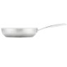 Profile Matte Stainless Steel  Frying Pan 24cm side view