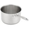 Profile Matte Stainless Steel Saucepan 18cm from the back