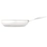 Profile Uncoated Stainless Steel Frying Pan 28cm side view