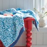 Land & Shore Aster Bath Sheet Blue & Red Lifestyle