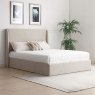 Danny Double (135cm) Ottoman Bedstead Fabric Stone Lifestyle