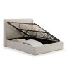Danny Double (135cm) Ottoman Bedstead Fabric Stone Whiteout 2