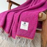 Collection Mabel Herringbone Throw 145cm x 200cm Pink Lifestyle