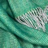 Collection Summer Green Throw 145cm x 200cm Green Fabric Close Up