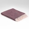 Heritage Berry Herringbone Throw 145cm x 200cm Purple