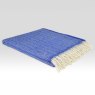Heritage Bluebell Herringbone Throw 145cm x 200cm Blue