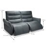 Calaggio Electric Reclining 2.5 Seater Sofa Leather Category 50 Reclining