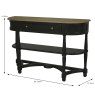 Jardin 1 Drawer Console Table with Shelf Black Dimensions