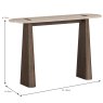 Cali Console Table With Travertine Top Dimensions