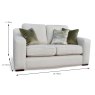 Dursey 2 Seater Sofa Fabric Dimensions