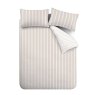 Bianca Fine Linens Ashford Stripe Reversible Double Duvet Cover Set Natural 3