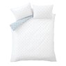 Bianca Fine Linens Esme Floral Reversible King Duvet Cover Set White/Blue 4