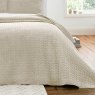 Bianca Fine Linens Attica Velvet 240x260cm Bedspread Natural