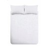 Bianca Fine Linens Fleur Matelasse Superking Duvet Cover Set White 4