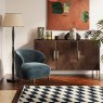 Grace 3 Door Sideboard Dark Wood Lifestyle