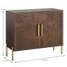 Grace 2 Door Sideboard Dark Wood Dimensions