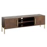 Grace 2 Door Large TV/Entertainment Unit Dark Wood