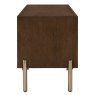 Grace 2 Door Large TV/Entertainment Unit Dark Wood Side view