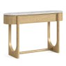 Phoenix 1 Drawer Console Table Oak & Marble