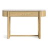 Phoenix 1 Drawer Console Table Oak & Marble Front View