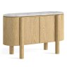 Phoenix 2 Door Small Sideboard Oak & Marble