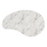 Phoenix Tear Drop Coffee Table Oak & Marble Overhead View
