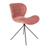 Wow Dining Chair Velvet Old Pink