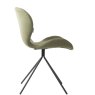 Wow Dining Chair Fabric Green Side View
