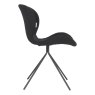 Wow Dining Chair Fabric Black Side View