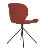 Wow Dining Chair Fabric Orange Back