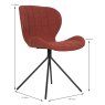 Wow Dining Chair Fabric Orange Dimensions