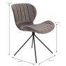 Wow Dining Chair Velvet Grey Dimensions