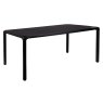 Storm 6 Person Rectangular Dining Table Black