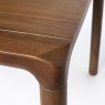 Storm 10 Person Rectangular Dining Table Walnut Corner Close Up
