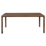 Storm 6 Person Rectangular Dining Table Walnut Length View