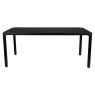Storm 8 Person Rectangular Dining Table Black Length View