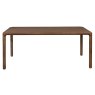 Storm 8 Person Rectangular Dining Table Walnut Length View