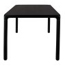 Storm 8 Person Rectangular Dining Table Black Depth View