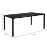 Storm 10 Person Rectangular Dining Table Black Dimensions