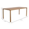 Storm 8 Person Rectangular Dining Table Natural Dimensions