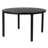 Storm 6-8 Person Round Dining Table Black